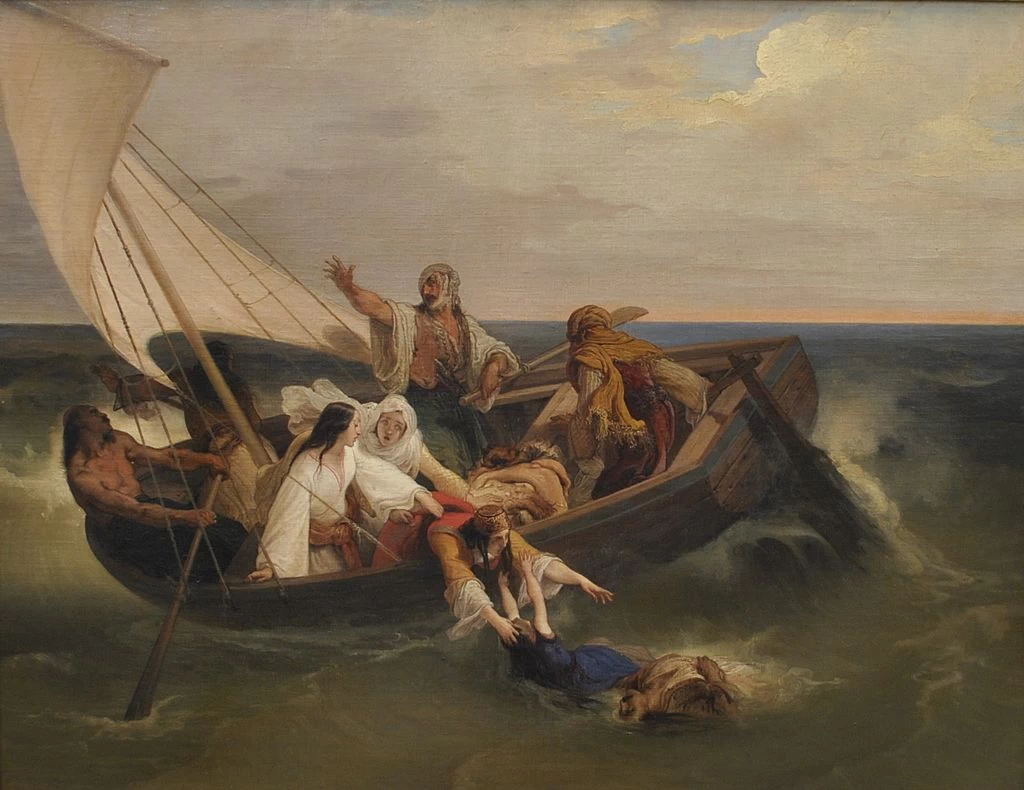 Barca di Greci fuggitivi, 1834